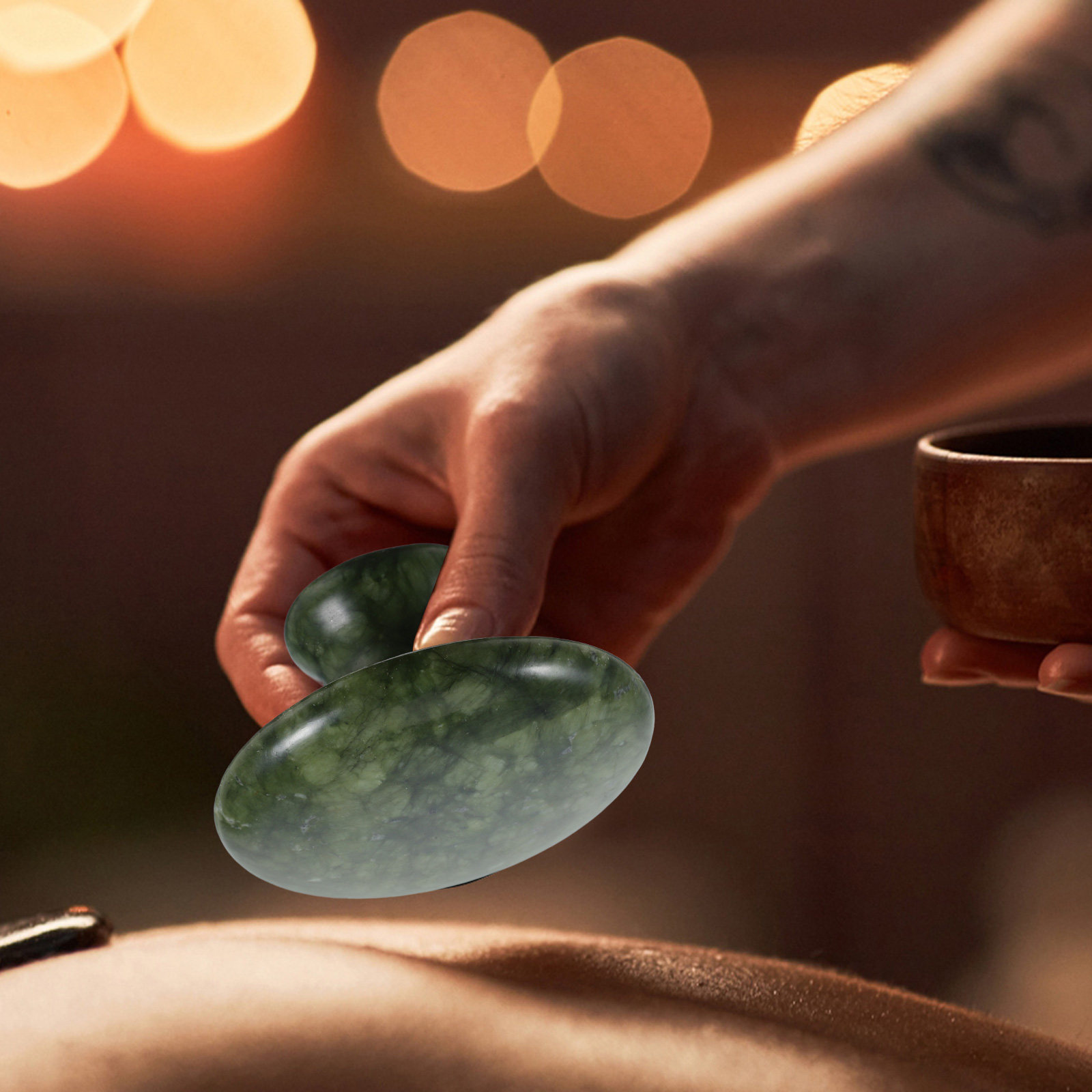 Jade Gua Sha Tool - Mushroom Gua Sha Massage Stone Jade