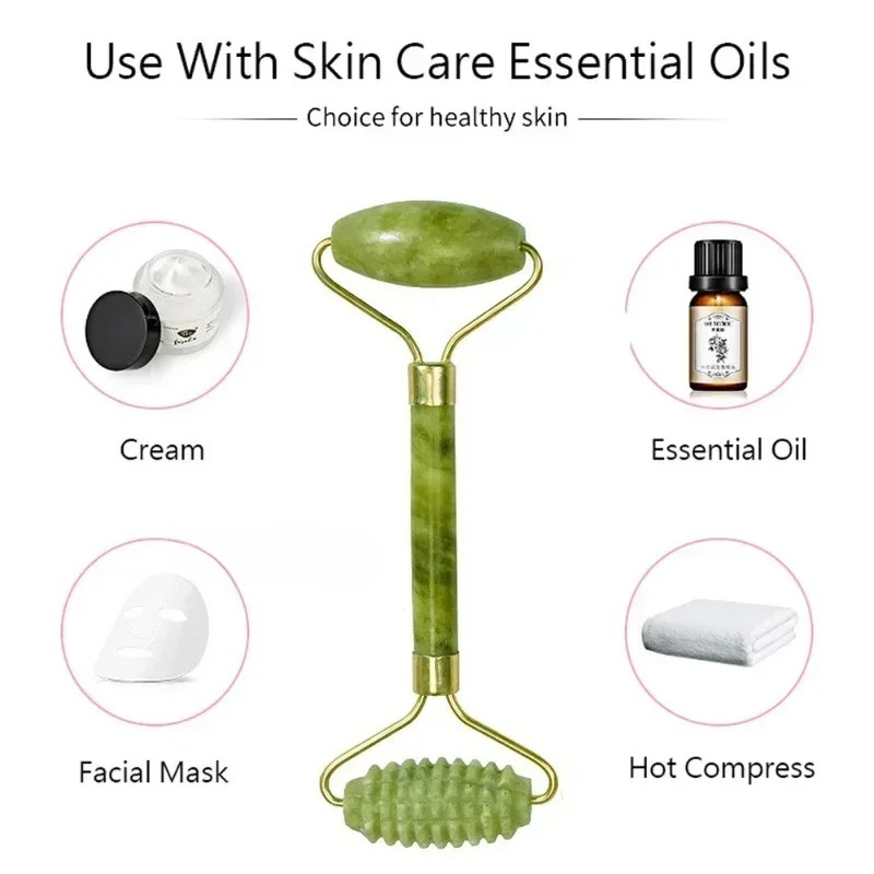 Natural jade roller massager,  - огляд і ціна Jade Gua Sha Tool