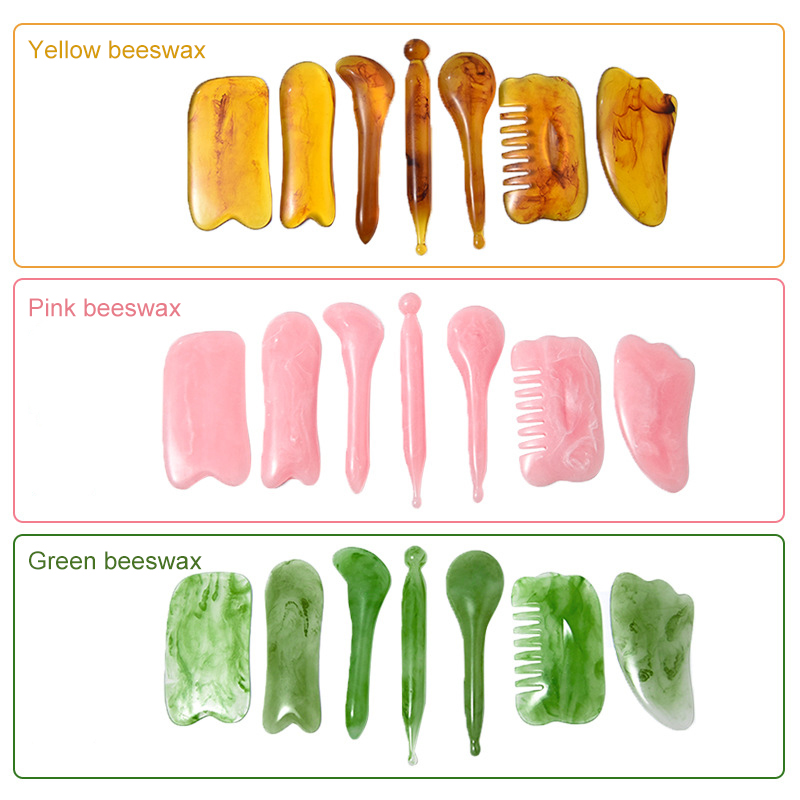 7PCS GUASHA Massage Tools Face - огляд і ціна Jade Gua Sha Tool