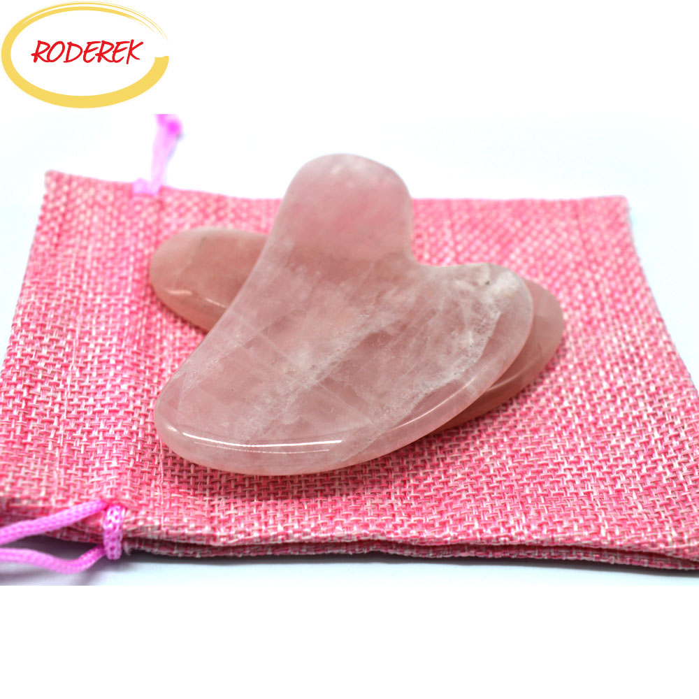 Jade Guasha Plate Natural Rose - огляд і ціна Jade Gua Sha Tool